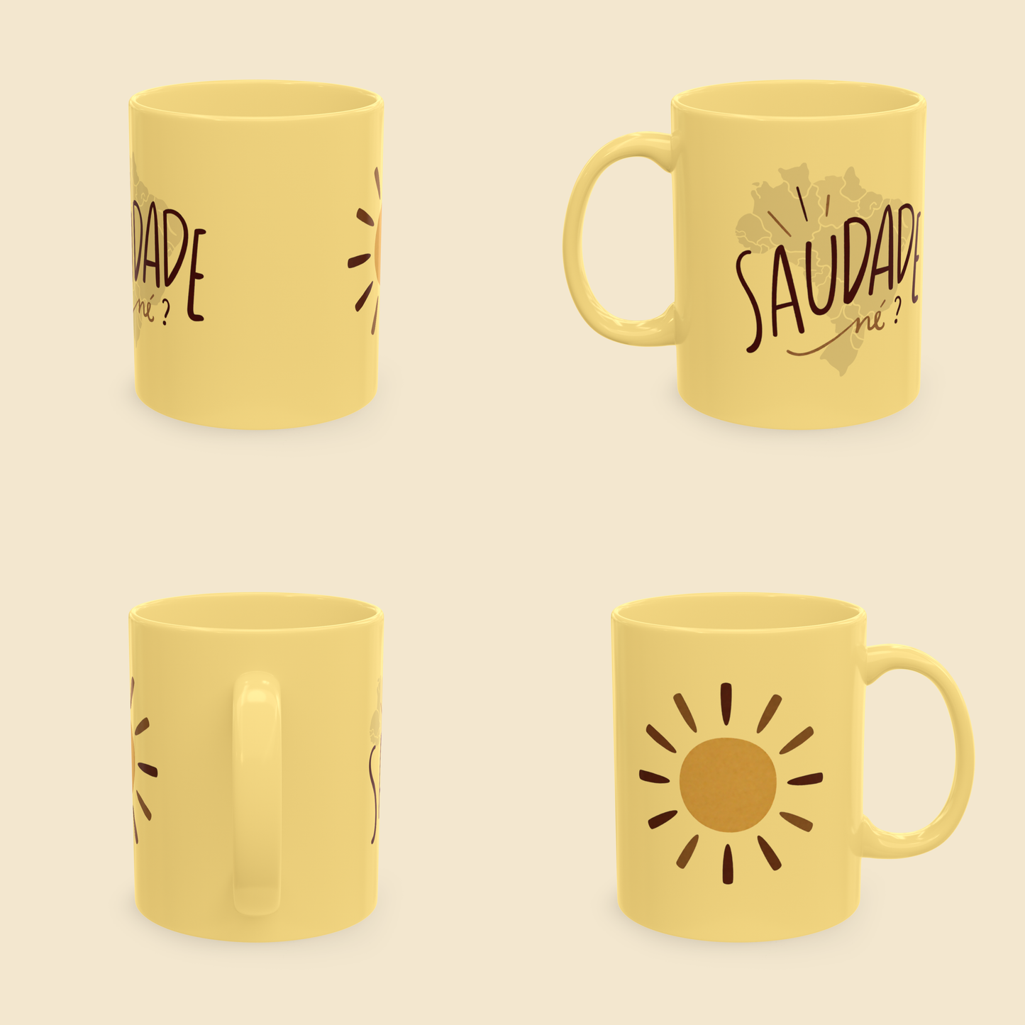 Saudade Mug | Brazilian Gift | Brazil Coffee Mug | Gift for Brazilian | Saudade né