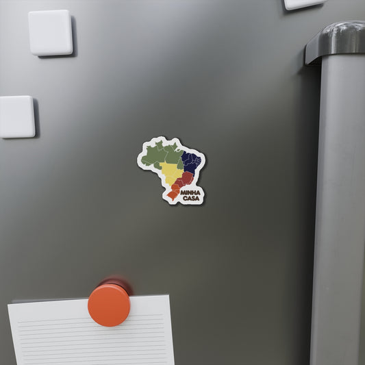 Minha Casa Brazil Map Magnet