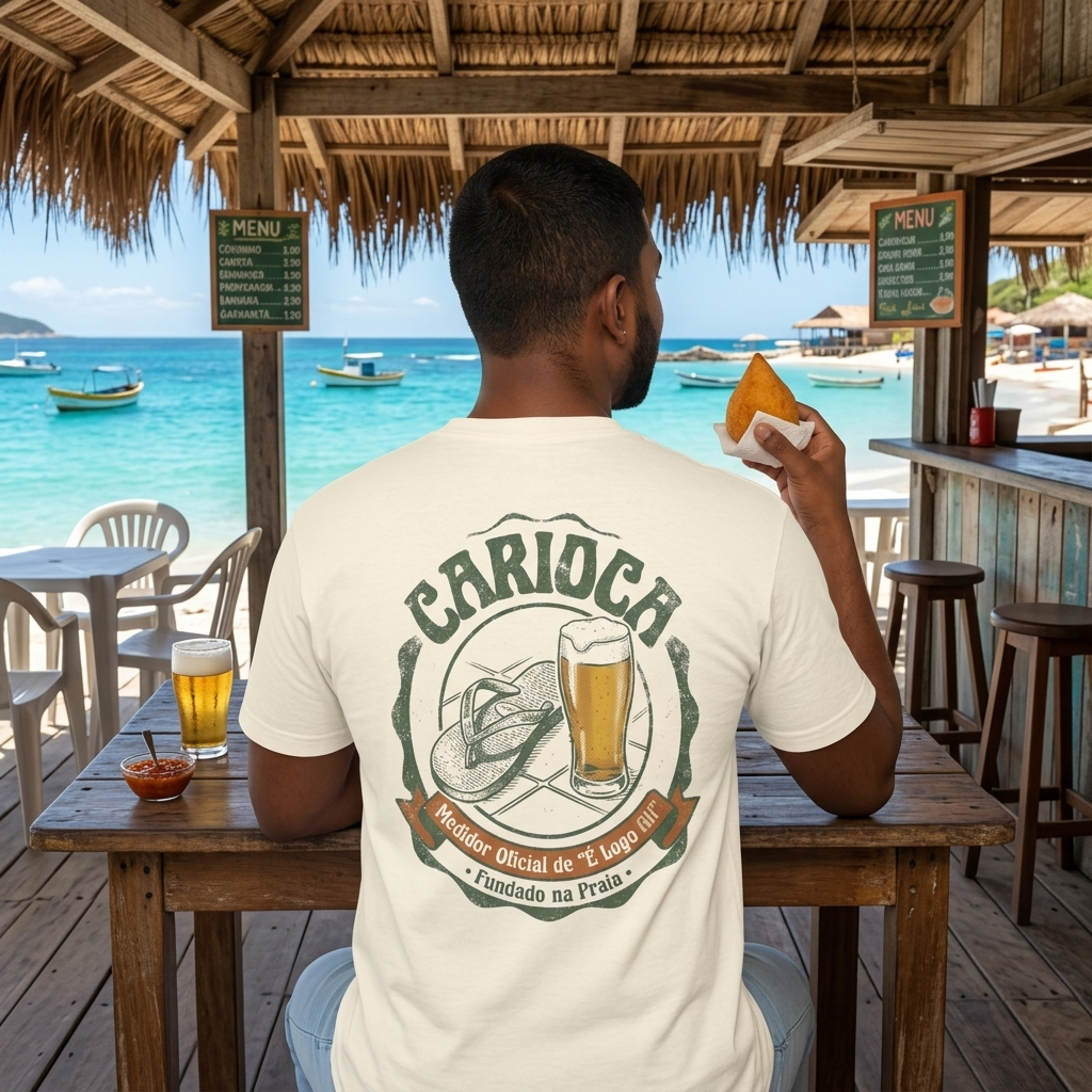 Carioca Unisex T-Shirt — Fundado na Praia