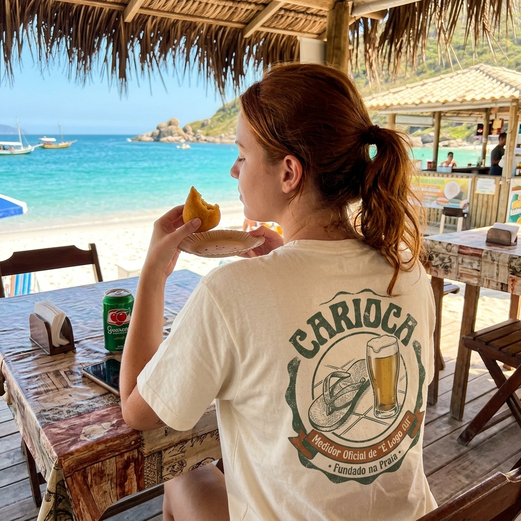 Carioca Unisex T-Shirt — Fundado na Praia