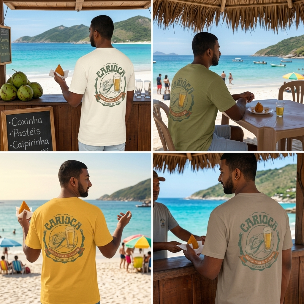 Carioca Unisex T-Shirt — Fundado na Praia