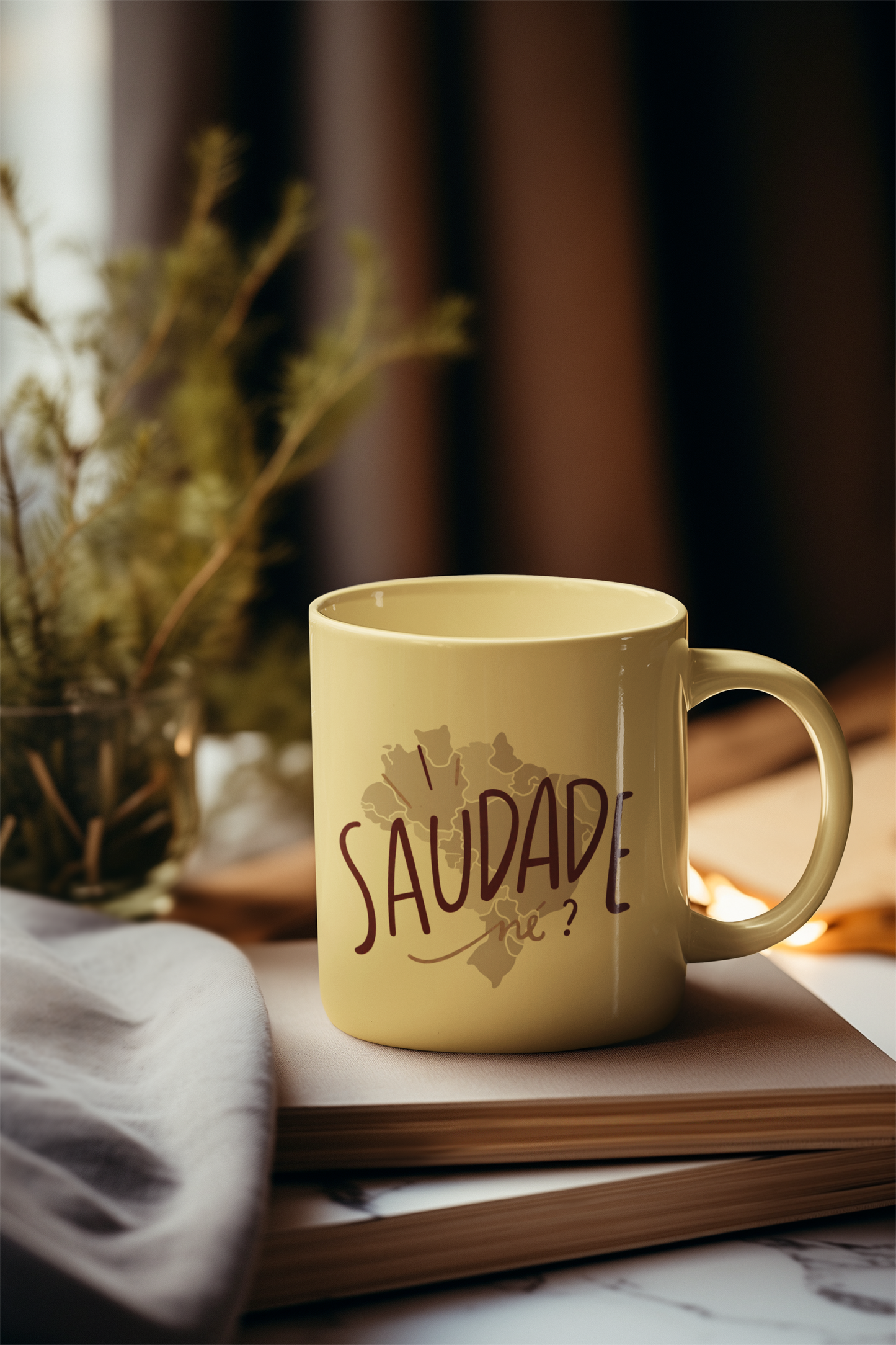 Saudade Mug | Brazilian Gift | Brazil Coffee Mug | Gift for Brazilian | Saudade né